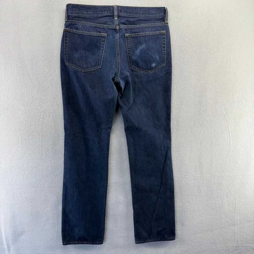 J.Crew Jeans Mens 31x32 fit 31x30 Blue The Sutton Denim Straight Dark Wash Faded